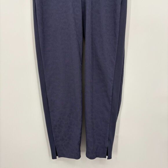 ATHLETA Brooklyn Textured Ankle Pant Size 2P Leopard Medieval Violet #980401 - Picture 4 of 9